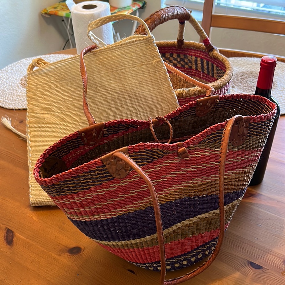 African weaven bag